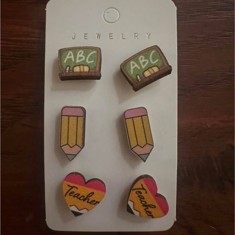 NEW Teacher/Educator Earrings Set